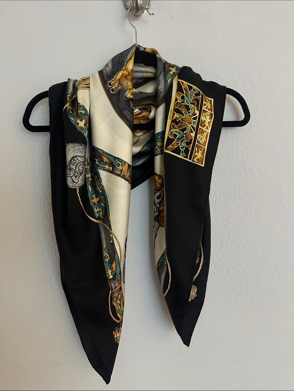 WATHNE Byzantine inspired gorgeous silk scarf made in Italy